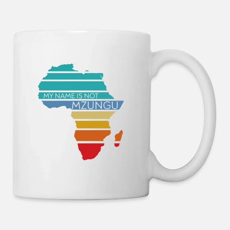 Je ne m'appelle pas mzungu - Mug blanc - blanc