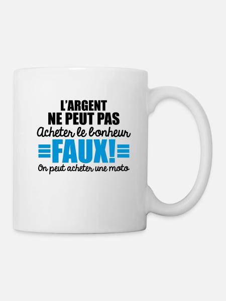 on peut acheter une moto - Mug blanc - blanc