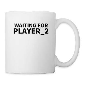 waiting for player 2 two arcade - Mug - white - Right
