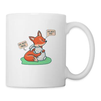 Où le renard et le lièvre disent « bonne nuit » - Mug blanc - blanc - Droite