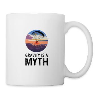 Gravity is a Myth - Gravitation ist ein Mythos - Tasse - Weiß - Rechts
