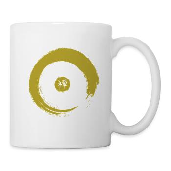 Japan Calligraphy and Sign ZEN ENSO 3 - Tasse - Weiß - Rechts