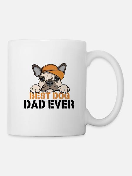 Meilleur cadeau de père de chien propriétaire de chien maître - Mug blanc - blanc