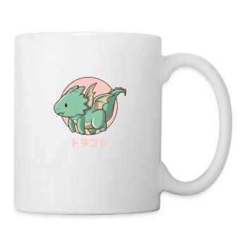 Fliegender Harajuku-Drache - Tasse - Weiß - Rechts