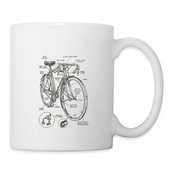Vintage Bicycle Manual - Mug - white - Right