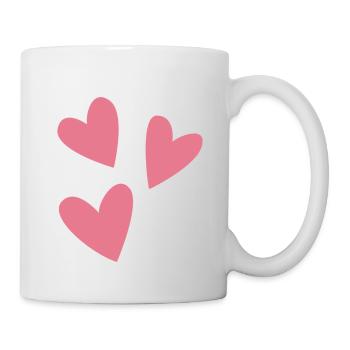Trois cœurs cadeau - Mug blanc - blanc - Droite