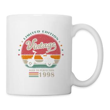 vintage scooter 1998 birthday gift 23 years - Mug - white - Right
