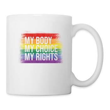 mon corps mon choix mes droits - Mug blanc - blanc - Droite