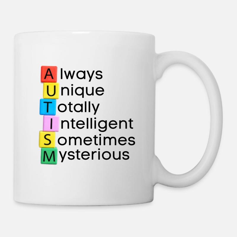 Stolz auf Autismus - Tasse - Weiß