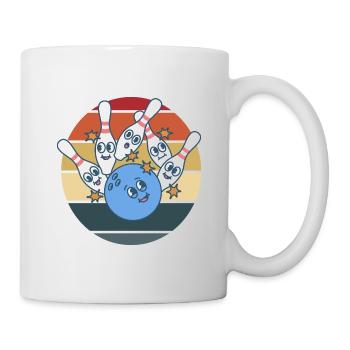 Funny bowling ball for bowling Verien - Mug - white - Right