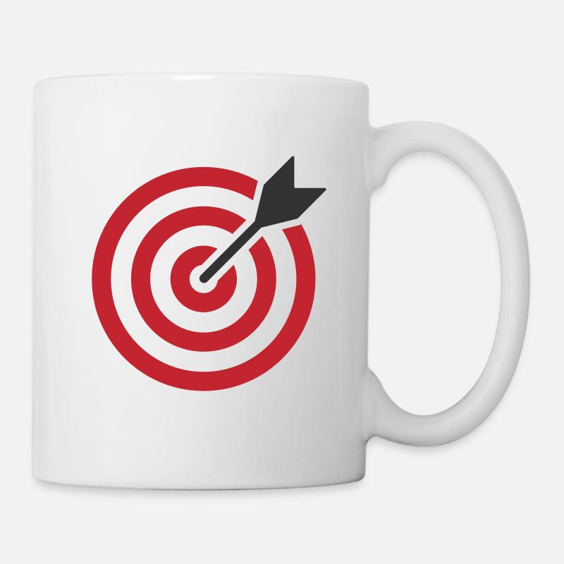 Bullseye Target Logo Symbol - Mug - white