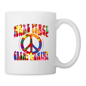 Flower Power - Make PEACE Great Again 2 - Mug - white - Right