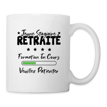 Jeune stagiaire retraite formation en cours - Mug blanc - blanc - Droite
