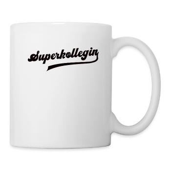 Beste Kollegin Superkollegin Arbeitskollegin Danke - Tasse - Weiß - Rechts