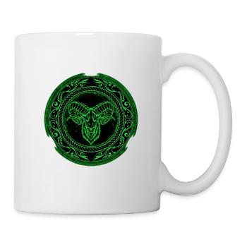 Wikinger Widder Aries - Tasse - Weiß - Rechts