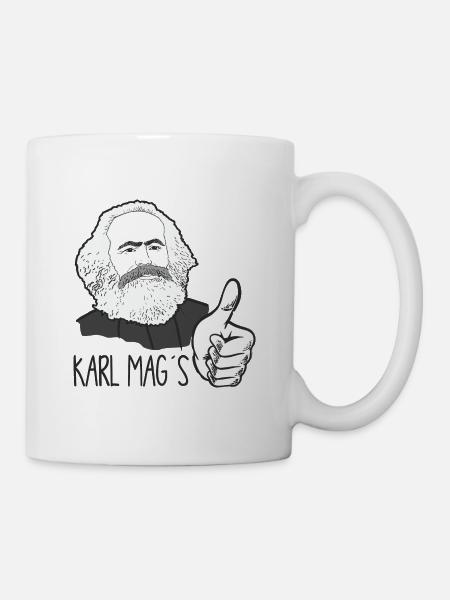 Karl Marx mags Humorvolle Parodie - Tasse - Weiß