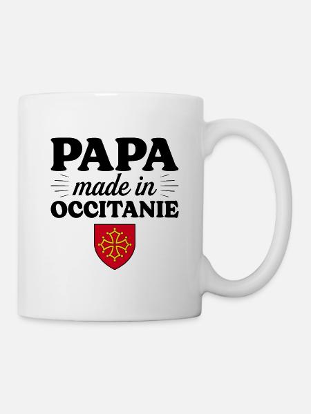 Papa Made In Occitanie - Homme Papa Occitan - Mug blanc - blanc