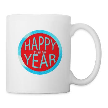 Frohes neues Jahr! - Tasse - Weiß - Rechts