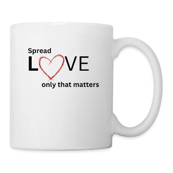 Love matters - Tasse - Weiß - Rechts