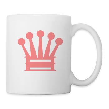 Krone Symbol Prinzessin Prinz - Tasse - Weiß - Rechts