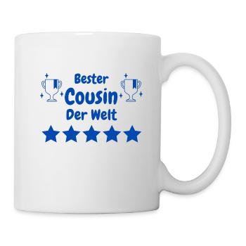 Bester Cousin der Welt - Tasse - Weiß - Rechts