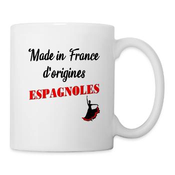 made in France d'origines espagnoles - Mug blanc - blanc - Droite