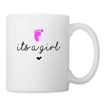 Genderreveal "Its a girl" - Tasse - Weiß - Rechts