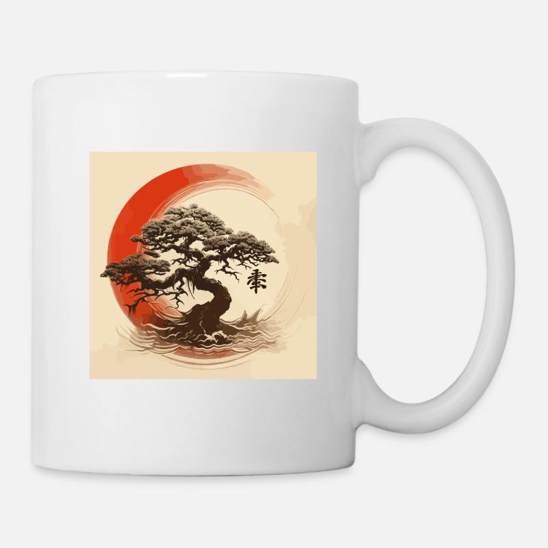 Bonsai Enso Japan - Tasse - Weiß