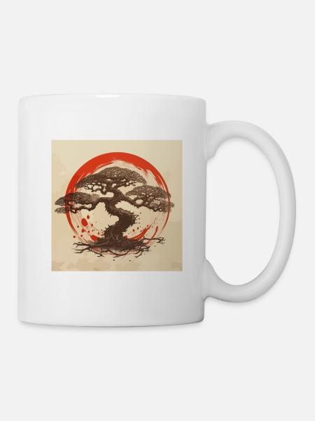 Bonsai Enso Japan - Tasse - Weiß