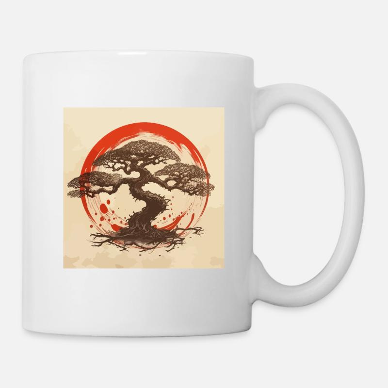 Bonsai Enso Japan - Tasse - Weiß