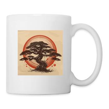 Bonsai Enso Japan - Tasse - Weiß - Rechts