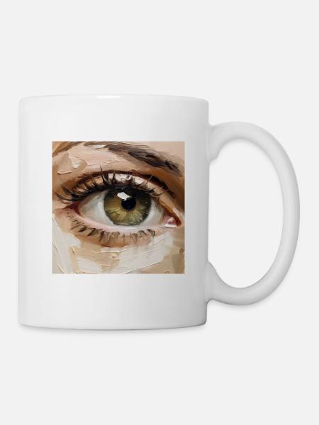 Eye Paintings - Mug - white