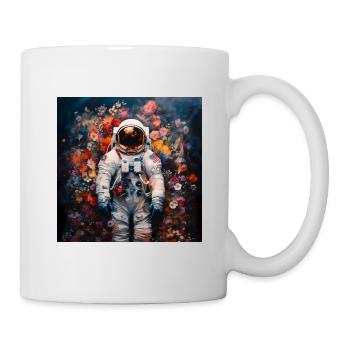 Fleurs d’astronaute infini - Mug blanc - blanc - Droite
