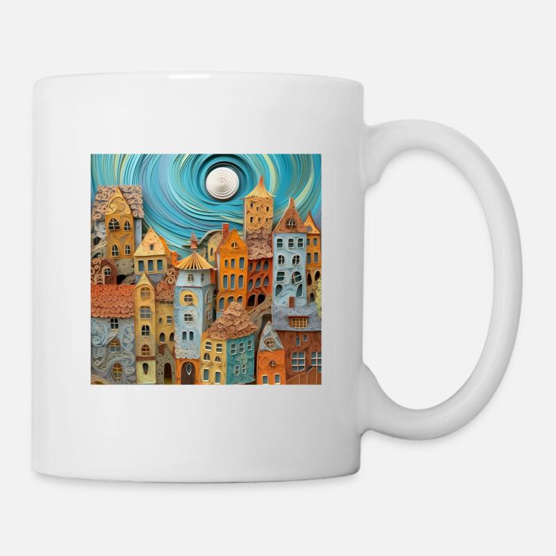 Paper City - Mug - white