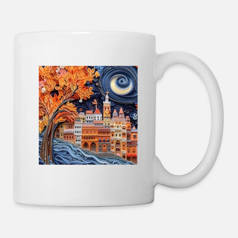 Paper City - Mug - white