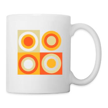 70s Pattern Circles Squiggle - Mug - white - Right