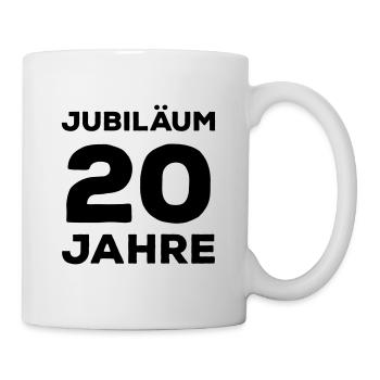 Jubiläum 20 Jahre Firmenjubiläum Gratulieren - Tasse - Weiß - Rechts