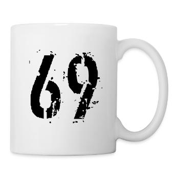 Nummer 69 - Tasse - Weiß - Rechts