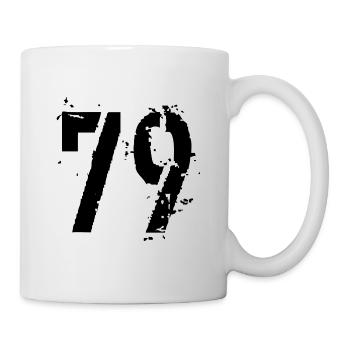 Nummer 79 - Tasse - Weiß - Rechts