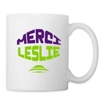 Merci Leslie - Mug blanc - blanc - Droite