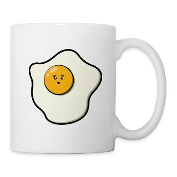 Cute Fried Egg - Tasse - Weiß - Rechts