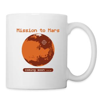 Mission zum Mars! - Tasse - Weiß - Rechts