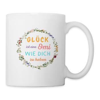 Glück ist, eine OMI wie dich zu haben ! - Tasse - Weiß - Rechts