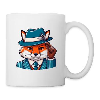 Mafioso Fuchs - Tasse - Weiß - Rechts