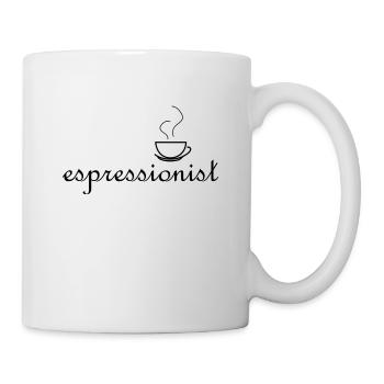 espressionist - weil du Kaffee liebst - Tasse - Weiß - Rechts