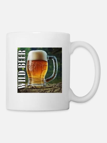 Wildes Bier - Tasse - Weiß