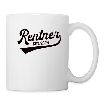 Rentner 2024 Rentenbeginn Rente in 24 Ruhestand - Tasse - Weiß - Rechts
