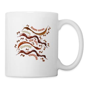 Einer muss winken ich will Kaffee trinken - Tasse - Weiß - Rechts