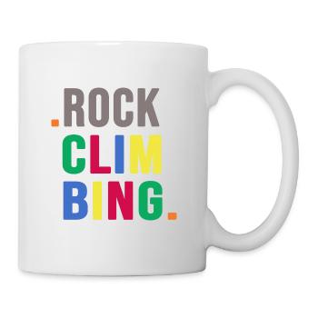 Klettern Felsklettern Klettergarten Bergsteiger - Tasse - Weiß - Rechts