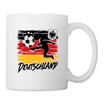 Fußball Deutschland Fussball Fan - Tasse - Weiß - Rechts